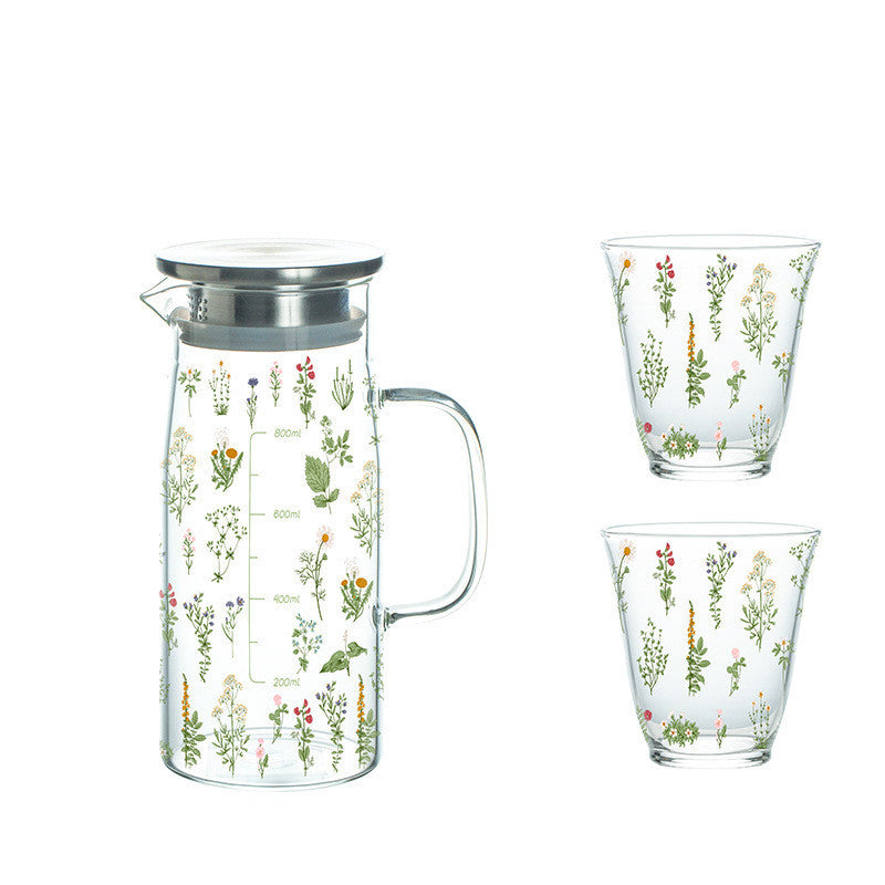 Household Large Capacity Heat-resistant Glass Pot Set