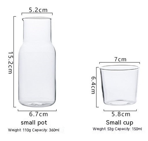 Japanese Glass One Pot One Cup Set