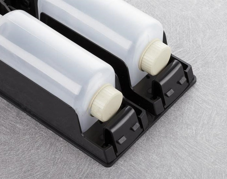 Plastic Wall Mount Soap Dispenser  Black Bathroom Shower Shampoo Liquid Dispenser Set Hotel Mall Kitchen Soap Bottle 350ml