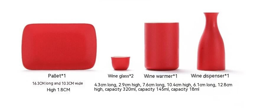 Japanese Style Wine-warmer Sake Set Gift Set Small Wine Pot Ceramic Restaurant Wine Set Ceramic