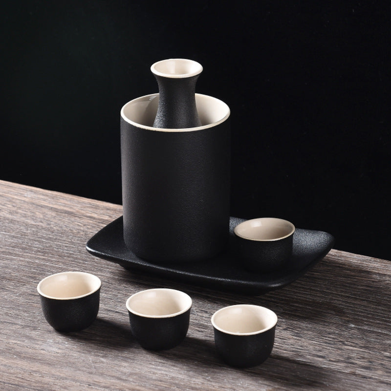 Japanese Style Wine-warmer Sake Set Gift Set Small Wine Pot Ceramic Restaurant Wine Set Ceramic