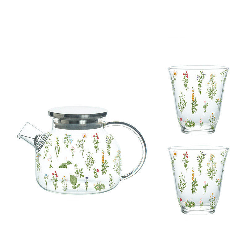 Household Large Capacity Heat-resistant Glass Pot Set