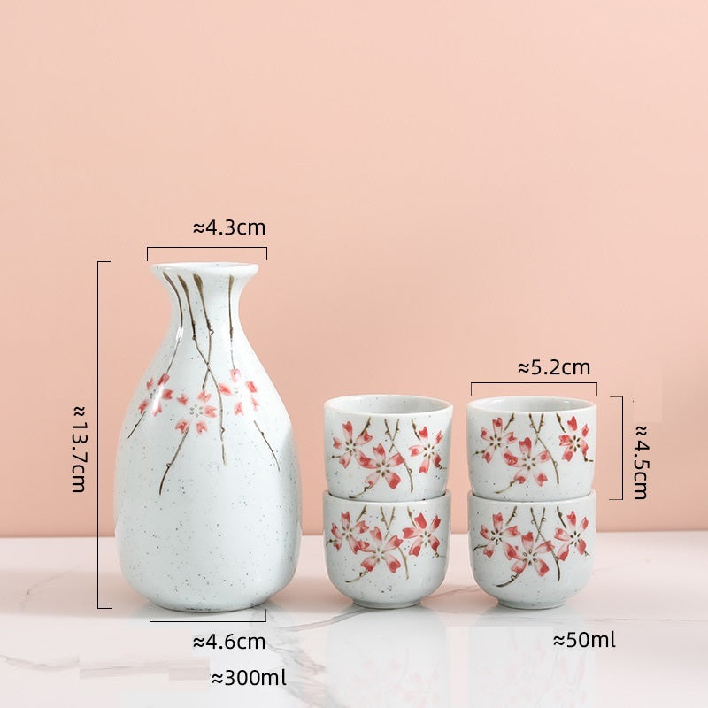 Japanese Creative Ceramic Cup Wine Pot Set
