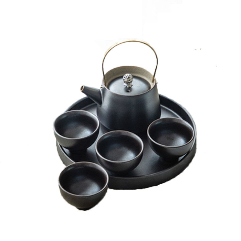 Tea Set Japanese Style Stoneware Tea Cup And Pot Small Set