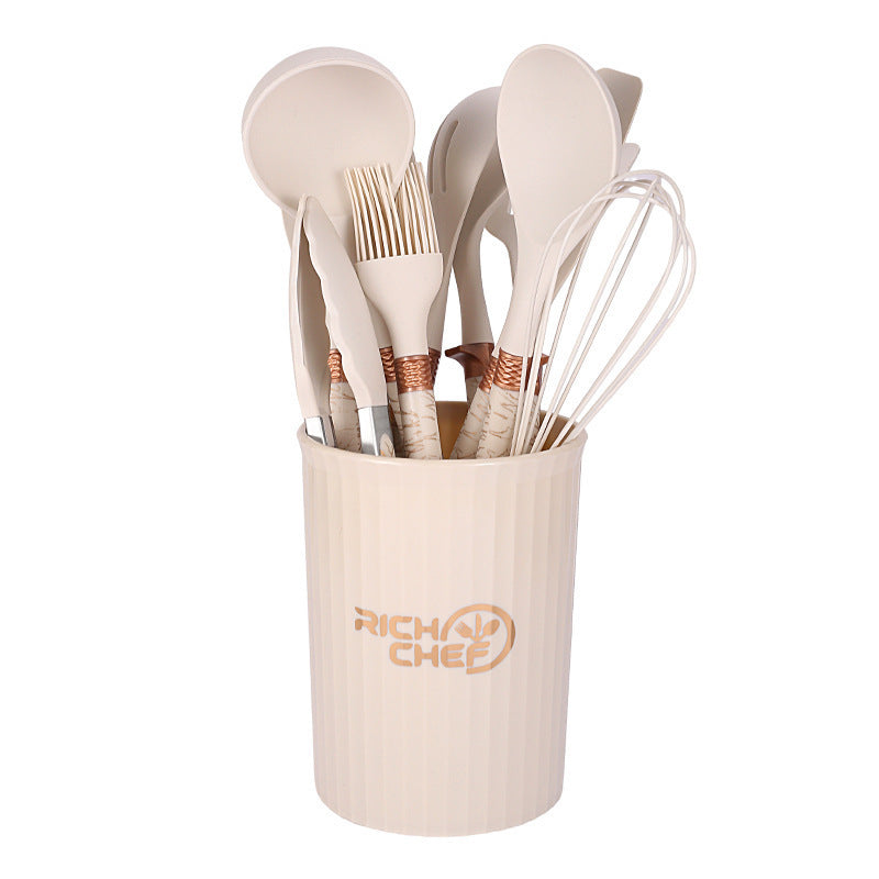 Kitchen Supplies Silicone Non-stick Pan Silicone Kitchenware 12-piece Set Suit