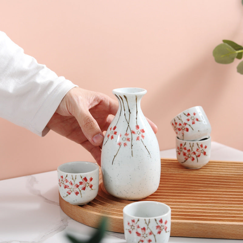 Japanese Creative Ceramic Cup Wine Pot Set