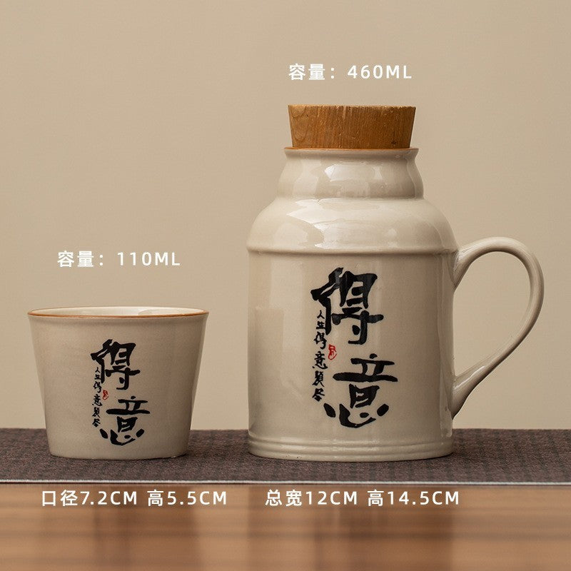 Small Insulation Pot Hotel With Cover Mug Set