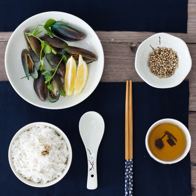 Tableware Set, Japanese Ceramic Dinnerware Set For Home, Kitchen, Person, 6 Uds.