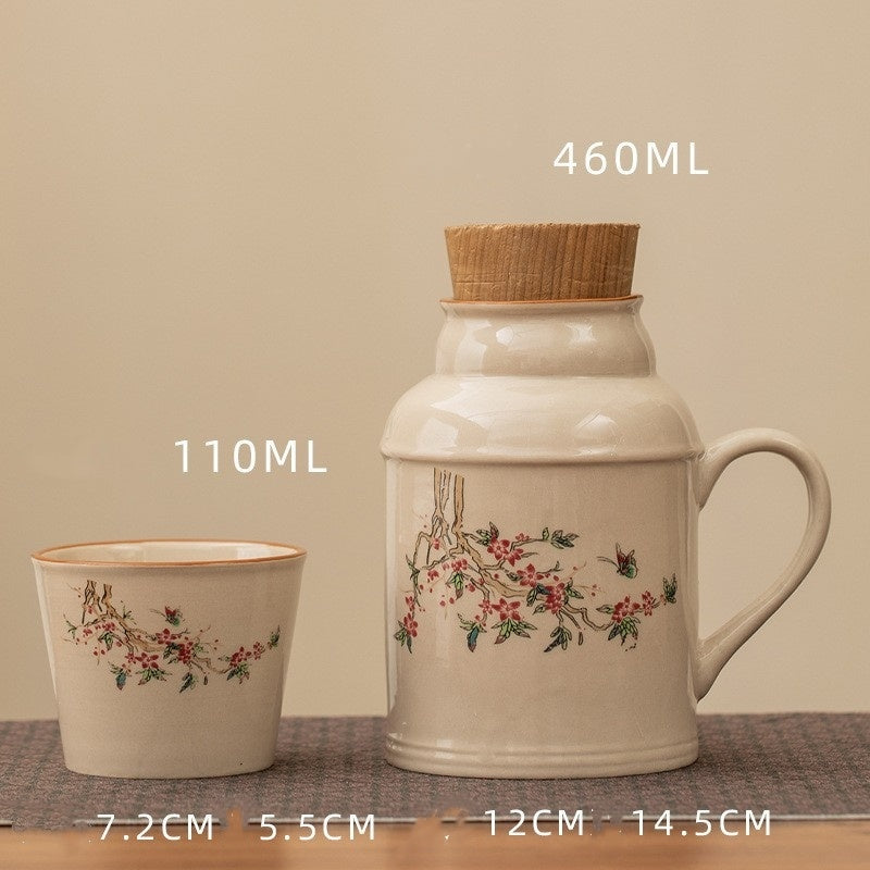 Small Insulation Pot Hotel With Cover Mug Set