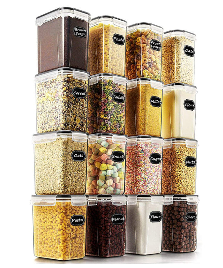 Cereals Kitchen Snacks Refrigerator Storage Box 24-piece Set