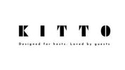 KITTO logo with tagline 'Designed for hosts. Loved by guests' on a white background