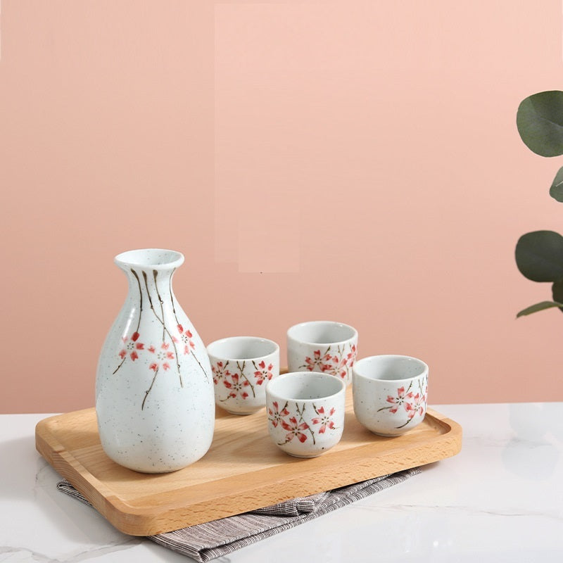 Japanese Creative Ceramic Cup Wine Pot Set
