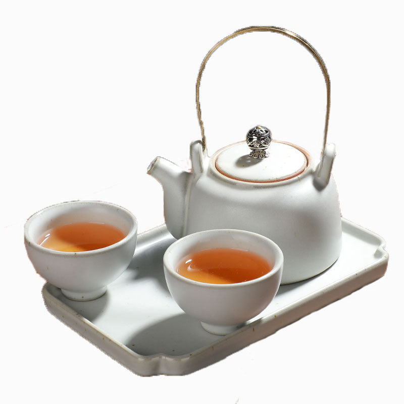 Tea Set Japanese Style Stoneware Tea Cup And Pot Small Set