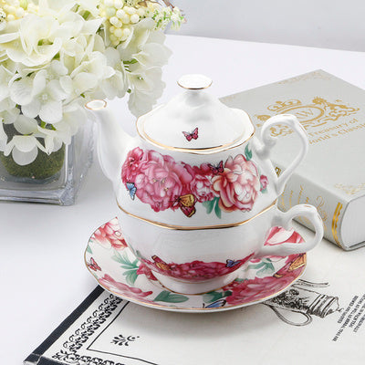 European-style Bone China Tea Set Mother And Son Pot Office
