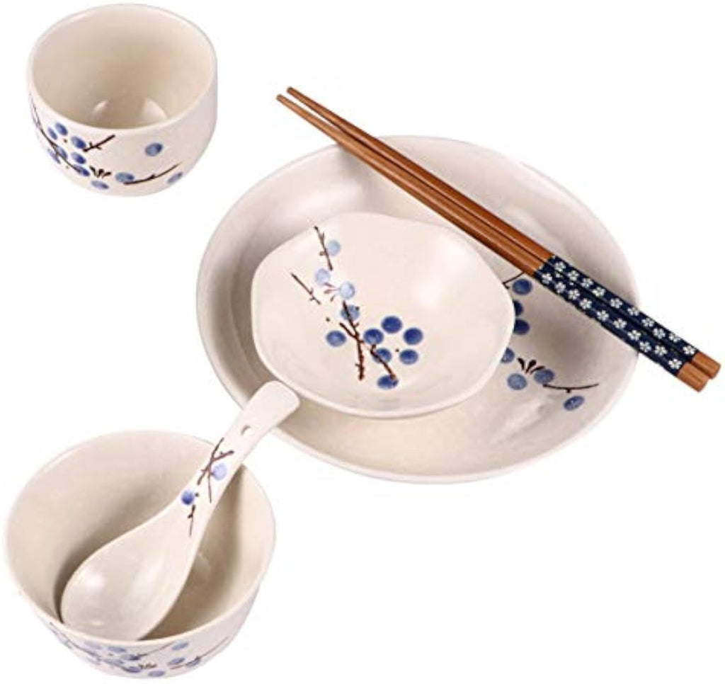 Tableware Set, Japanese Ceramic Dinnerware Set For Home, Kitchen, Person, 6 Uds.