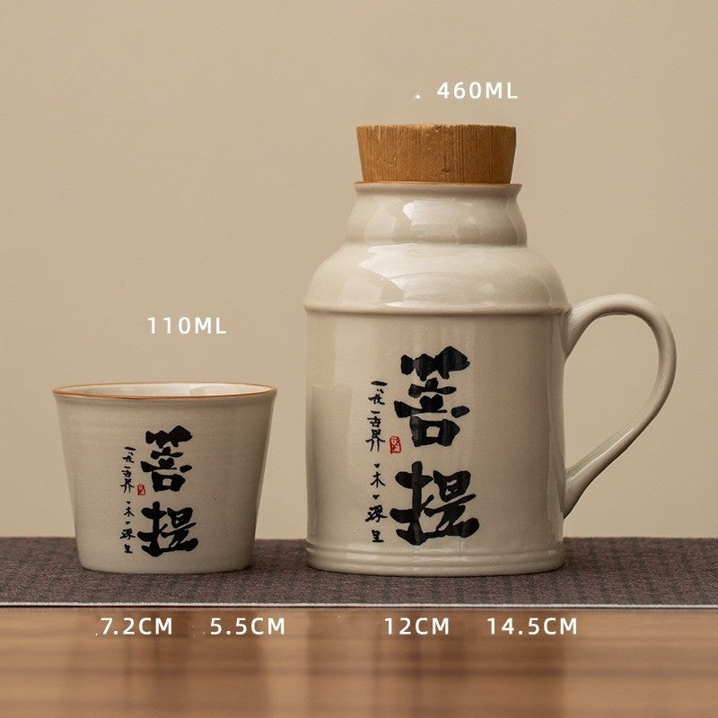 Small Insulation Pot Hotel With Cover Mug Set