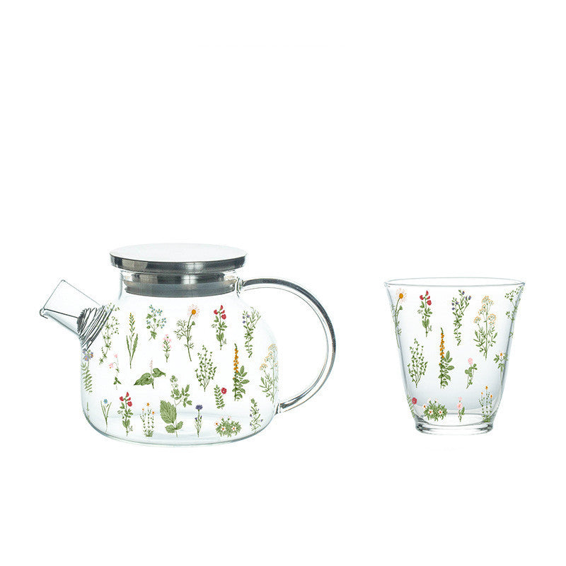 Household Large Capacity Heat-resistant Glass Pot Set