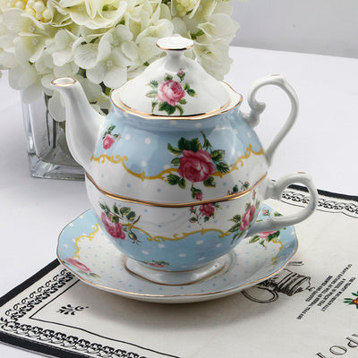 European-style Bone China Tea Set Mother And Son Pot Office